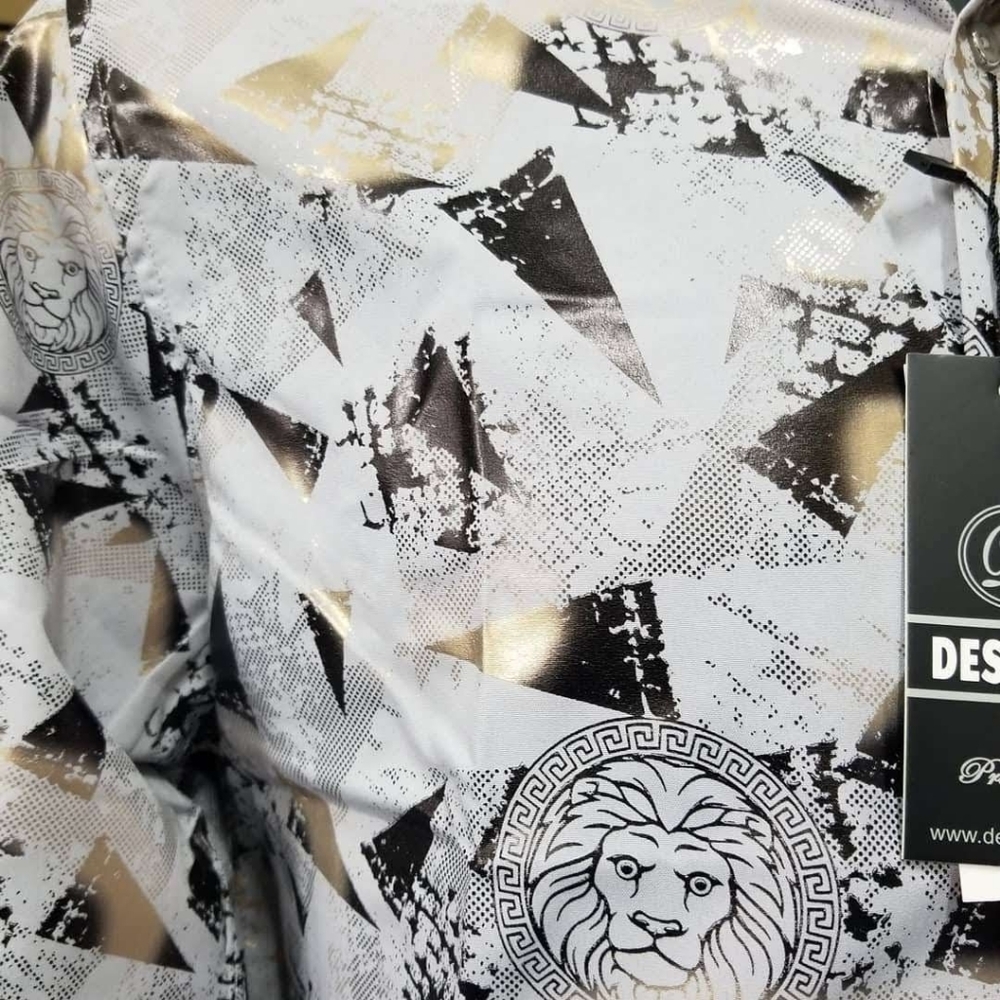 Metallic Lion Pattern Shirt - Picture 3 of 6